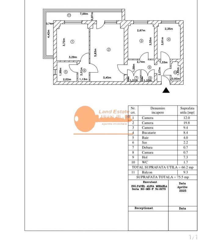 3 camere Pacii -centrala termica ( 350 m metrou ) - Poză 4
