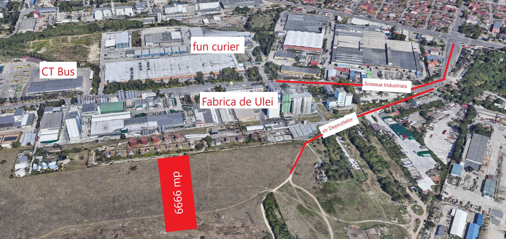 Teren intravilan zona industriala Fabrica de Ulei - Poză 1