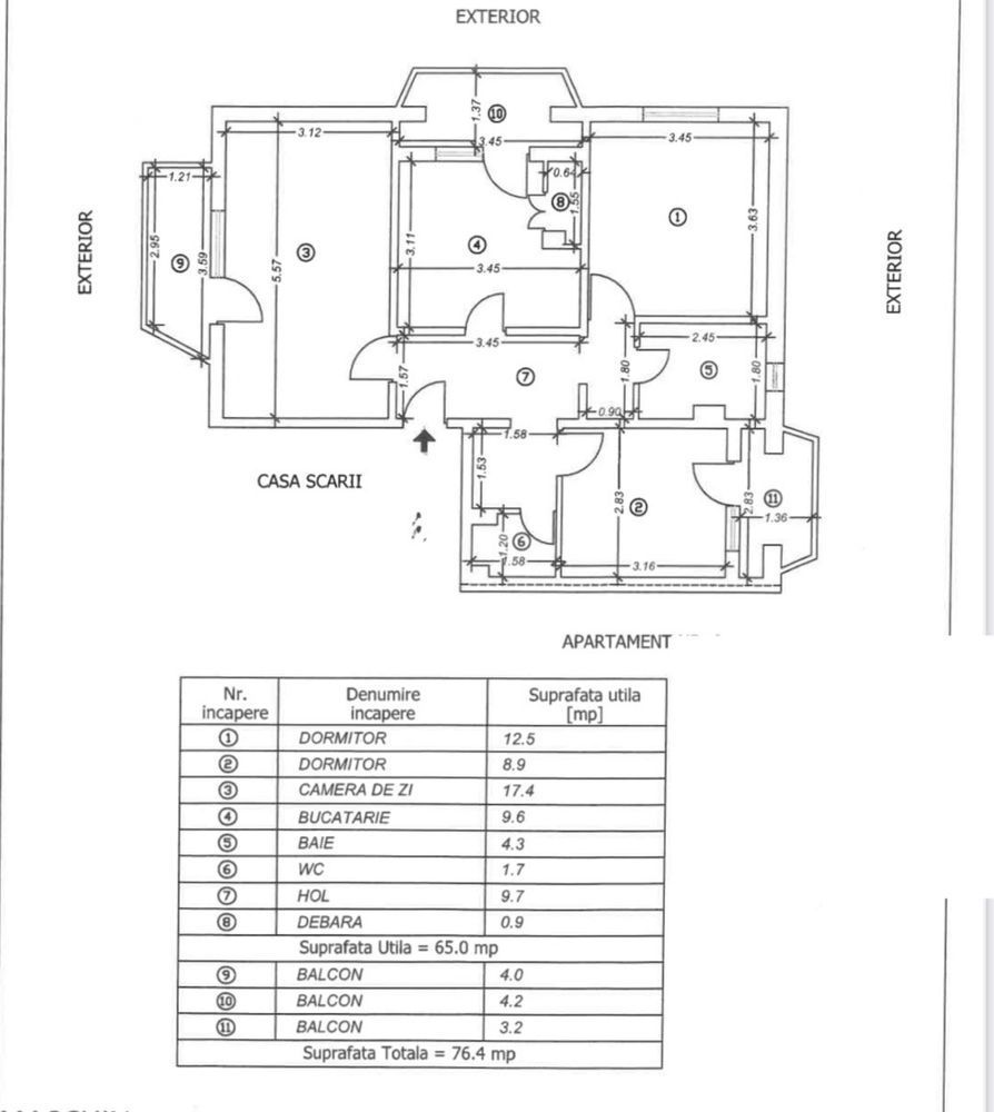 Apartament 3 camere Tineretului - Poză 1