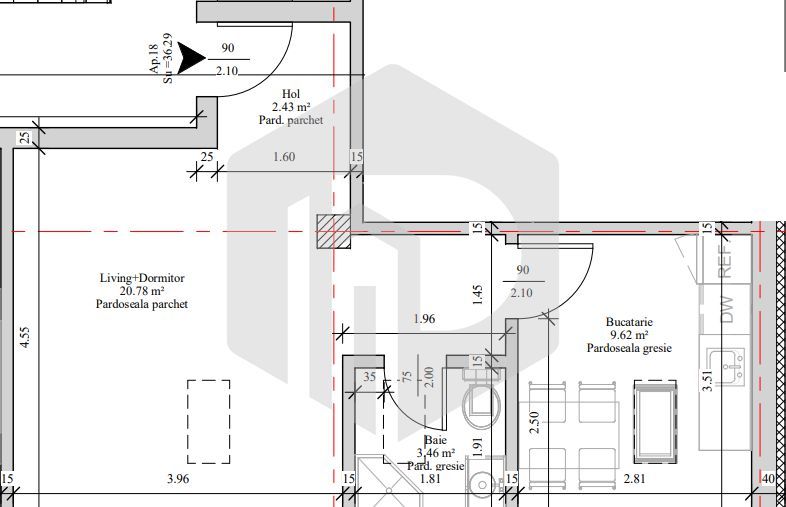 Garsoniera 37 mpu | Predare LA CHEIE | Turnisor | Bloc nou - Poză 10