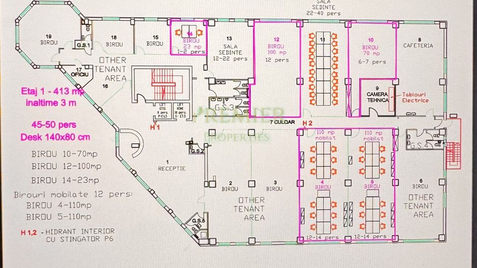 SPATIU DE BIROURI  | SUPRAFETE MULTIPLE | 110-993 MP | AVIATIEI | BANEASA | - Poză 3