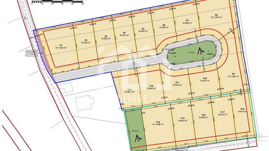 Teren intravilan construcție casă individuală 902 mp - Jucu de Sus - Poză 3