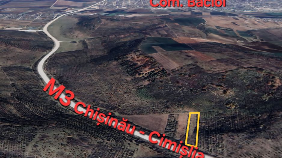 Teren agricol 36 ari la traseul M3 Com. Băcioi, Mun. Chișinău - Poză 1