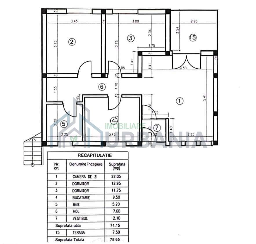 Apartament 3 camere cu gradina si parcare, Valea Adanca, str. Bazei, Iasi - Poză 7