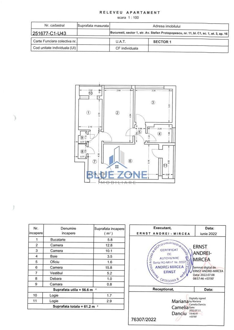 Apartament 3 camere I  Floreasca I Situat lângă One si parc - Poză 7