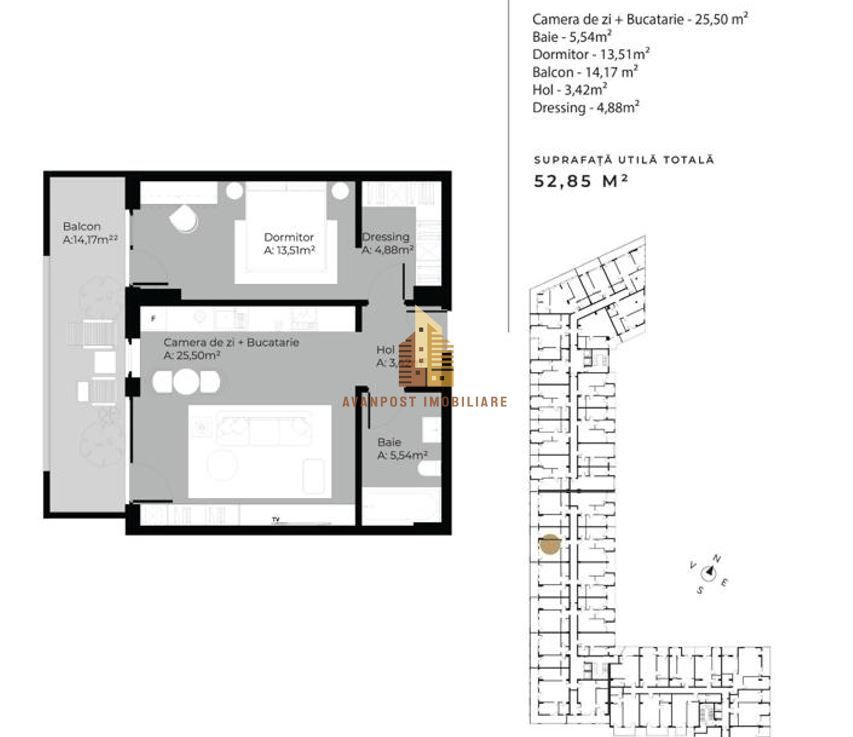 | Apartament cu 2 camere | Etaj intermediar | Cartierul Gheorgheni | - Poză 1
