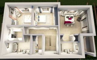 Casa Cu view catre Cetatea Cisnadioara - Schiță 8