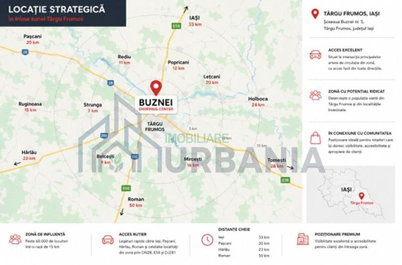 Spațiu comercial de închiriat, 218 mp, în Buznei Shopping Center, Târgu Frumos - Poză 7