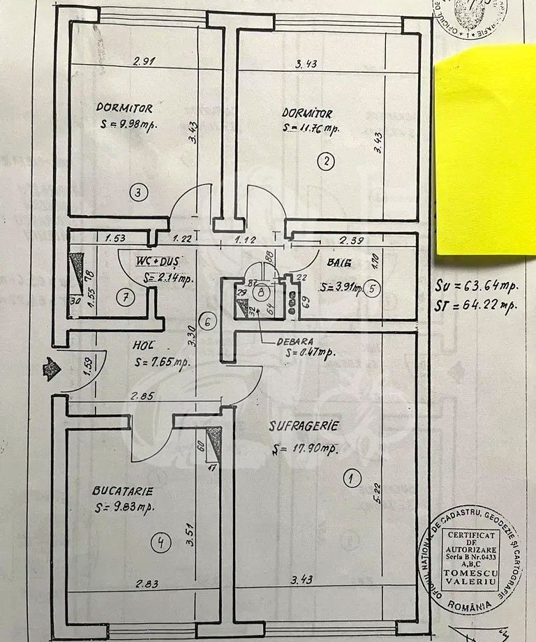 Apartament 3 Camere | Parc Floreasca | Dorobanți | Radu Beller - Schiță 6