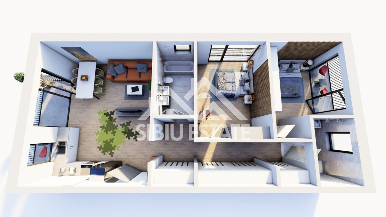 Apartament 3 camere  , 88,7 mp utili , Etaj 1 - Poză 6