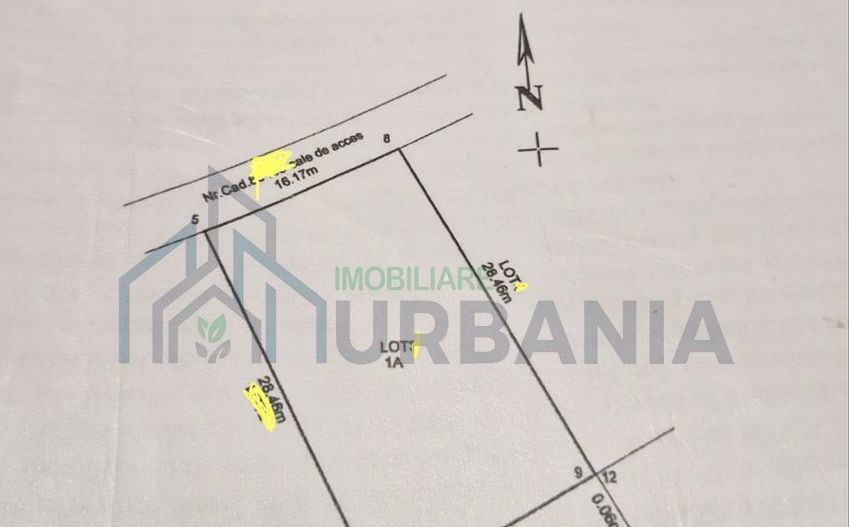 Teren 460 mp Miroslava – Intravilan, Deschidere 16m, Zona Alin Automobile - Poză 1