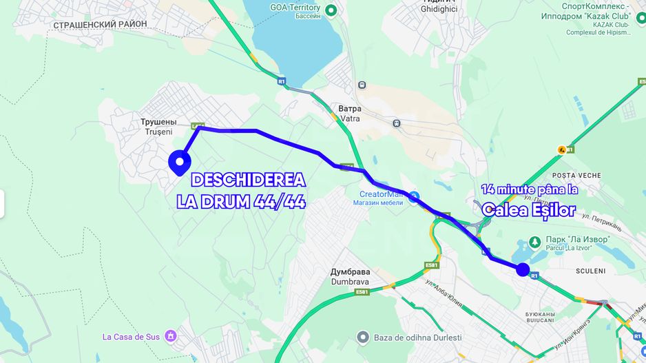 Vânzare, teren pentru construcție, str. Volnova, Trușeni - Poză 2