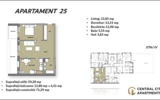 Vindem apartament cu 3 camere ,bloc nou Oradea - Poză 2