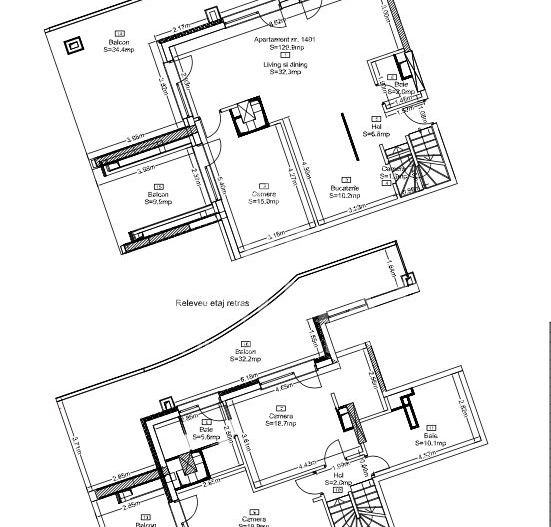 Penthouse 4 camere | 2 niveluri | 0% comision | Wings - Schiță 20