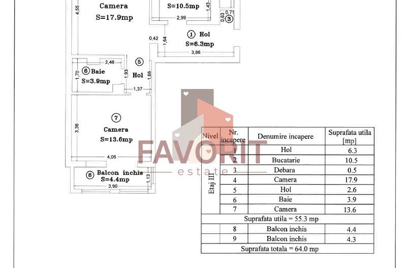 2 camere | centrala proprie | etaj intermediar | zona excelenta | - Poză 13