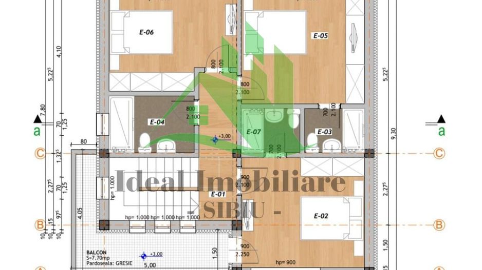 Casa Individuala ROSU cu 4 camere, zona Strand - Schiță 8