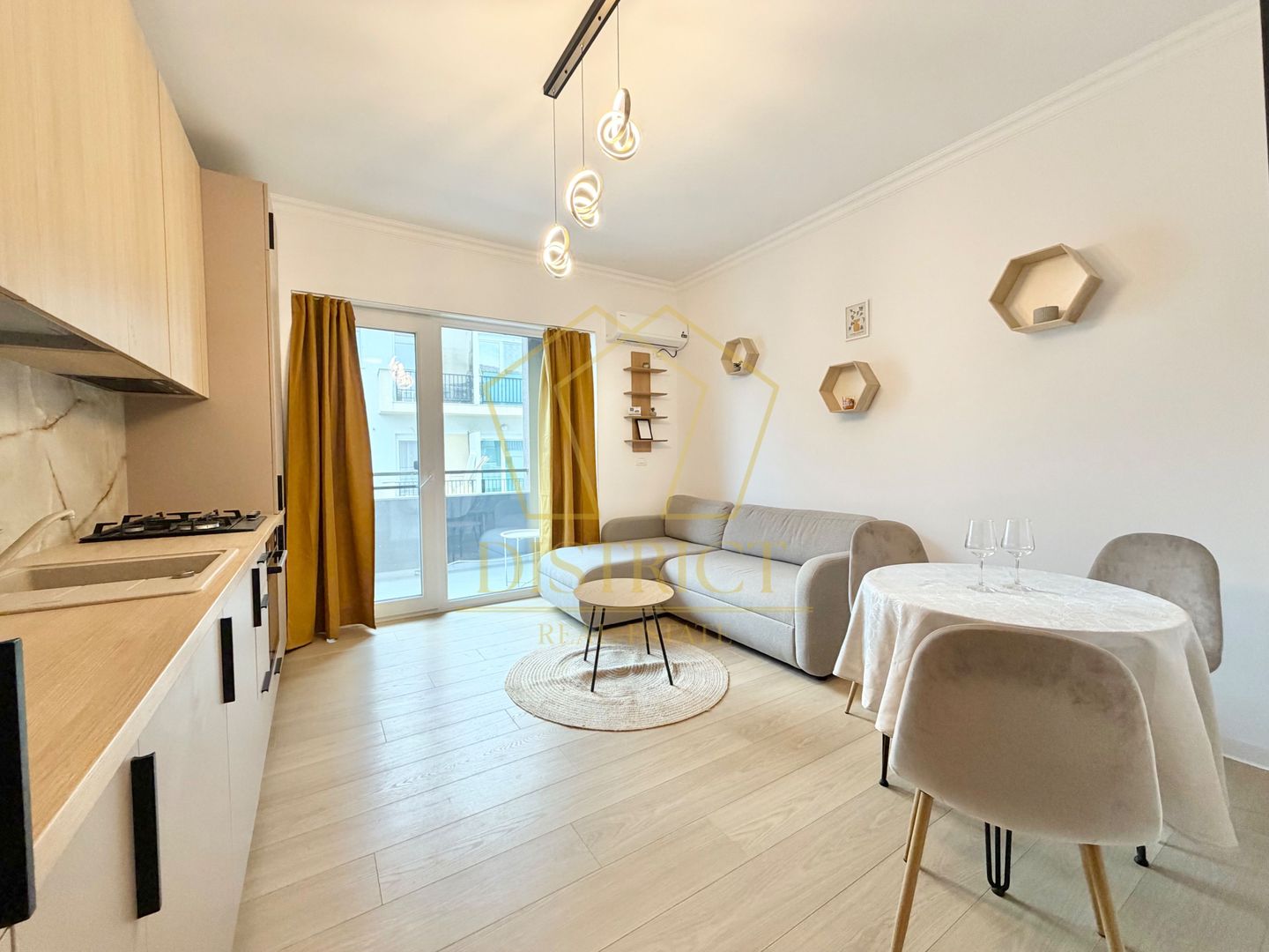 Apartament cu 2 camere mobilat la etajul 2 in Giroc, zona planetelor la asfalt. - Poză 2