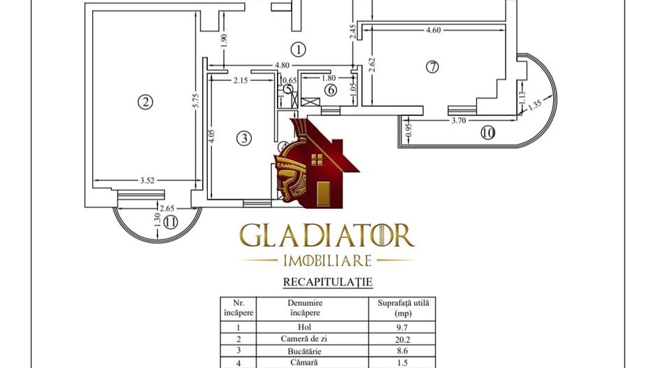 Apartament spațios, 3 camere, 81 mp, 2 balcoane – Zona Păcurari - Poză 2
