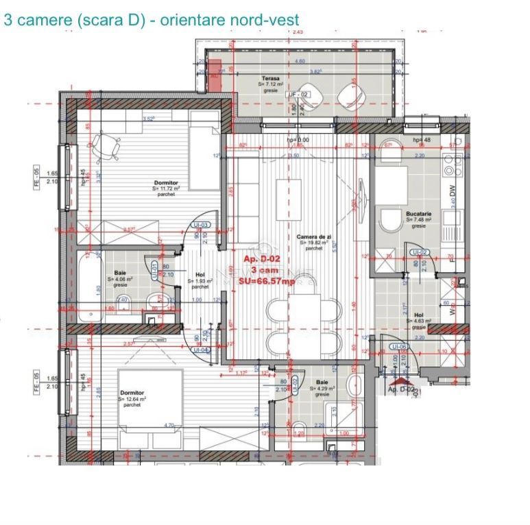 Apartament 3 camere, Park Lake, zona Iulius Mall, TVA inclus - Poză 8