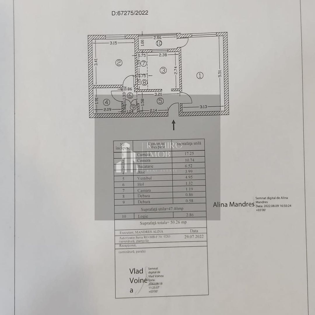 2 camere decomandat 3 minute METROU  Aparatorii Patriei - Poză 10