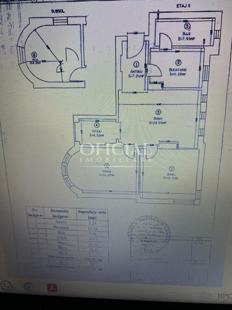 Spatiu De Birouri | 107 Mp | 4 Camere | Parcare  | Zona Piata Cipariu - Poză 8