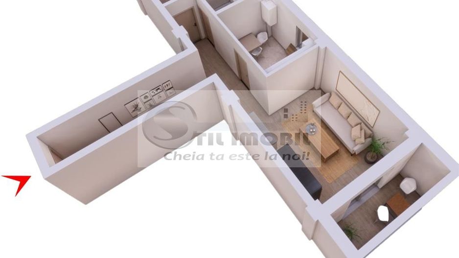 Apartament 2 camere - Pacurari - Strada Soarelui - Poză 4