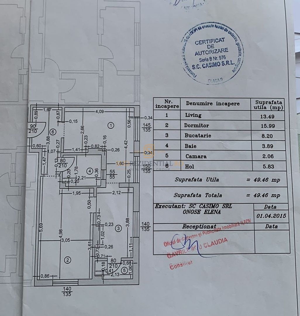 Apartament 2 camere de vânzare | Brown Amurgului | 49,5 mp | Etaj 2/5 - Schiță 8
