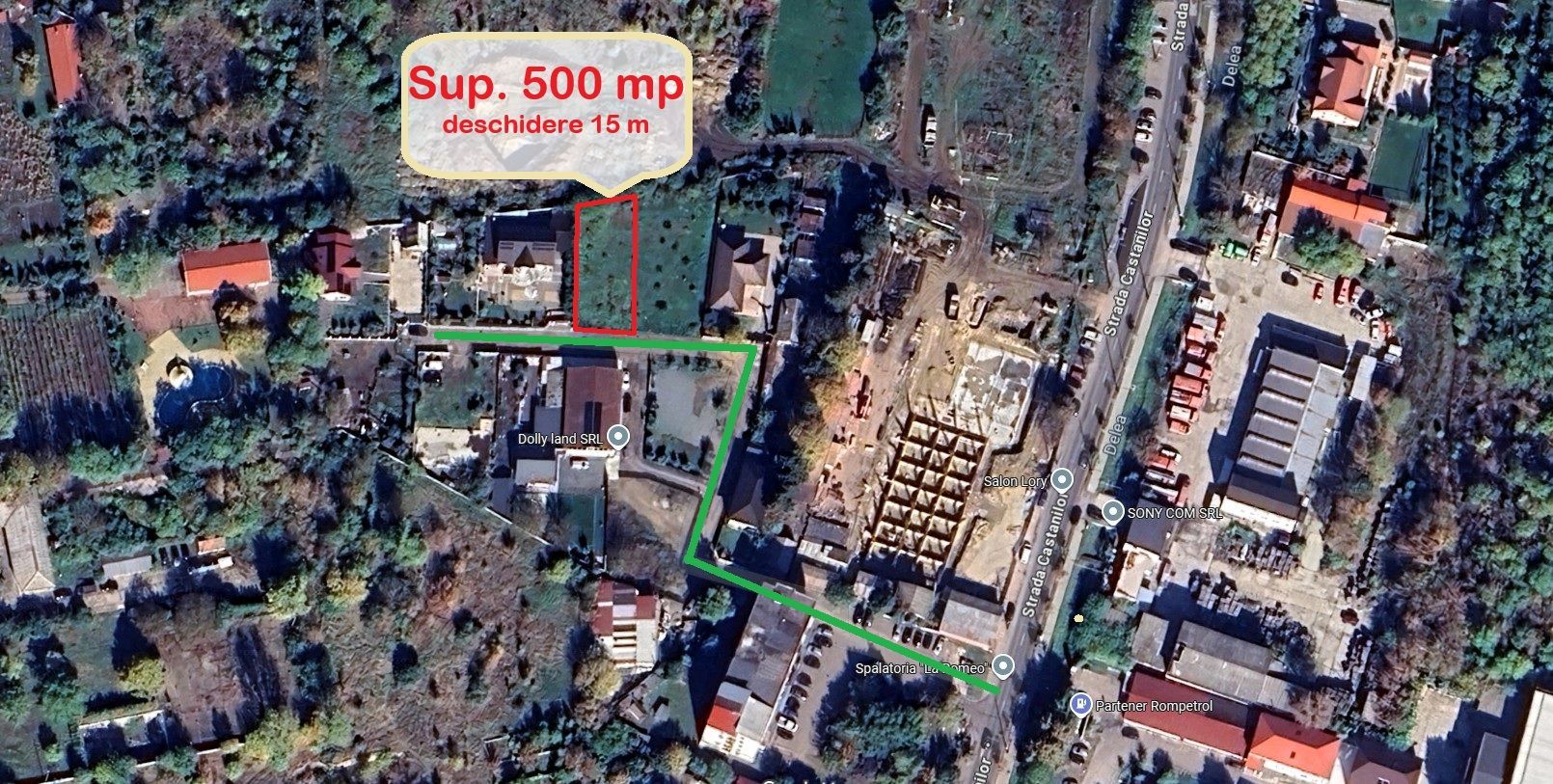 Teren intravilan 500 mp, VASLUI zona Procopiu, str. Castanilor; - Poză 2