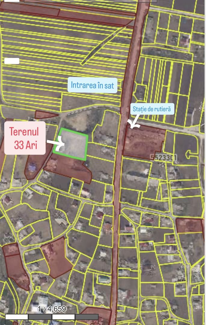 Teren pentru construcții 33 Ari în Molești, Ialoveni - Poză 1