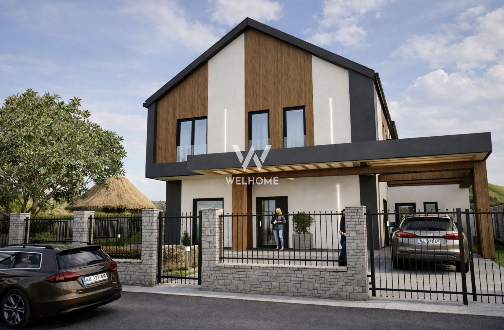 Casă single modernă, eficientă energetic și curte generoasă - Poză 1