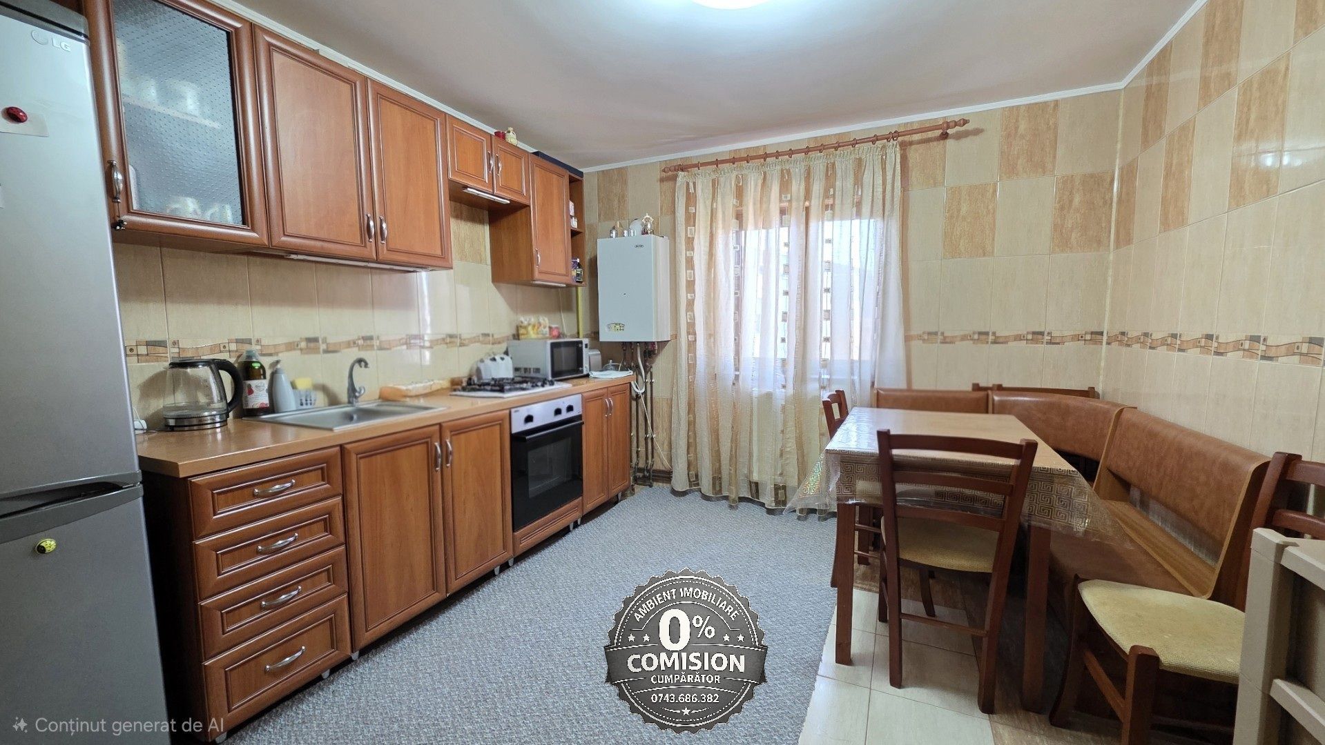 Apartament cu 3 camere, 2 bai, 2 balcoane, mobilat și utilat, zona TRAIAN; - Poză 2