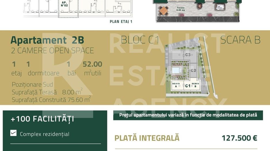 Vânzare, apartament, 2 camere, zona Torontalului, Timișoara - Schiță 9