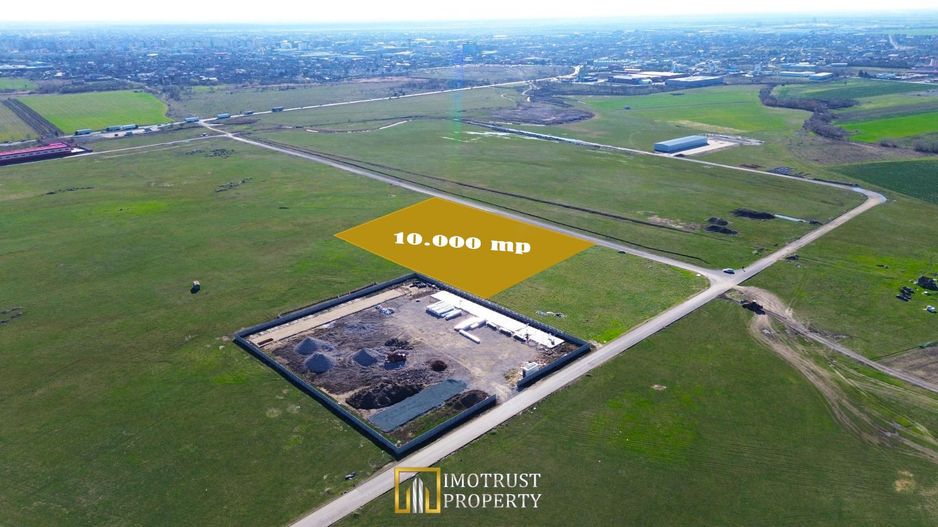 Teren industrial de vânzare 10.000 mp, PUZ aprobat, acces DN7 – Arad - Poză 1
