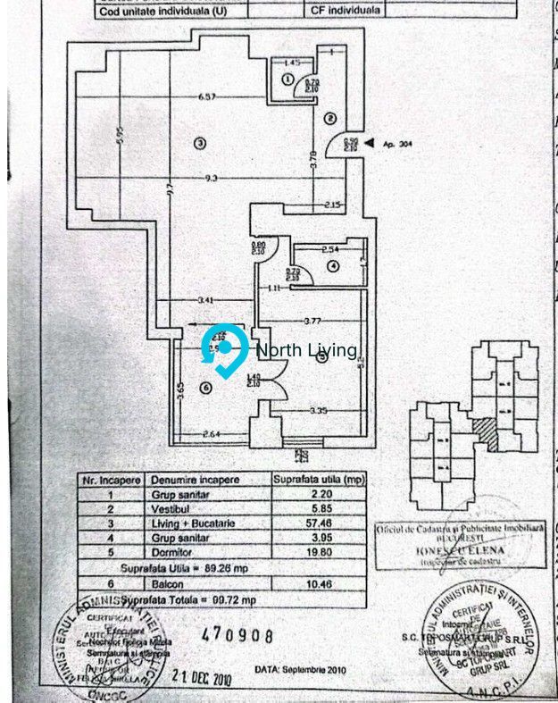 Apartament 2 camere, 100 mp, 2 băi, Upground, Pipera - Poză 19