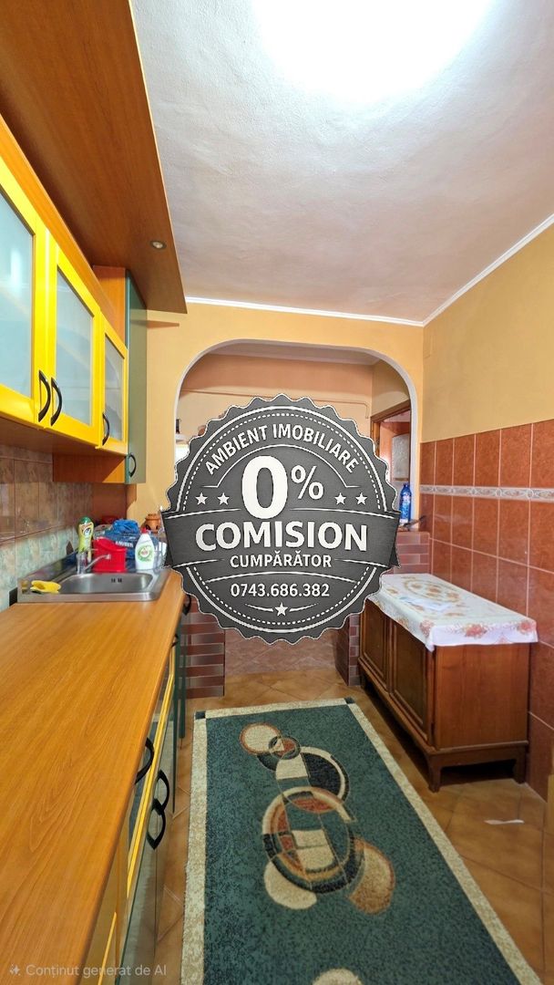 Apartament cu 3 camere, etaj 4, mobilat, VASLUI zona CENTRU - BIG; - Poză 9