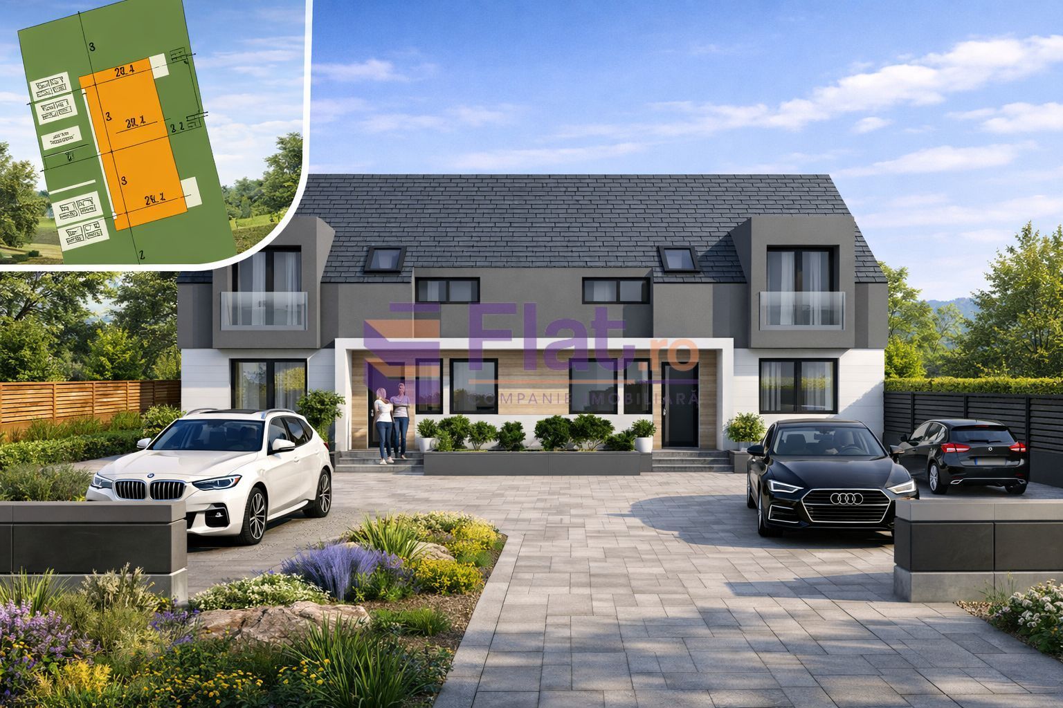 Teren intravilan cu autorizație Duplex | Hărman, Brașov | Utilități - Poză 1