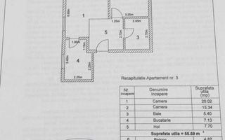 AP. 2 CAMERE BUCURESTII NOI, LOC PARCARE, BLOC NOU, MOBILAT, COMIS 0% - Schiță 8