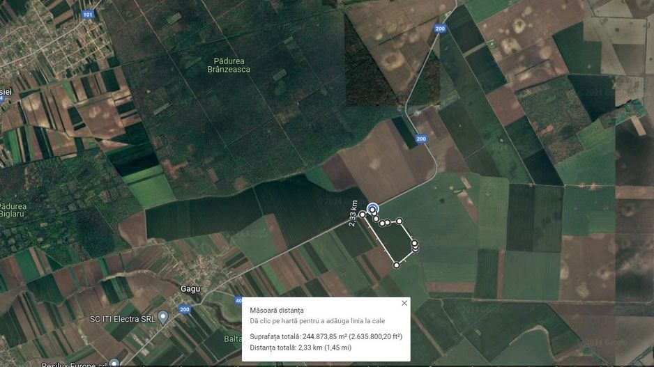 Teren 25.26ha Dascalu / DJ 200 - Poză 2