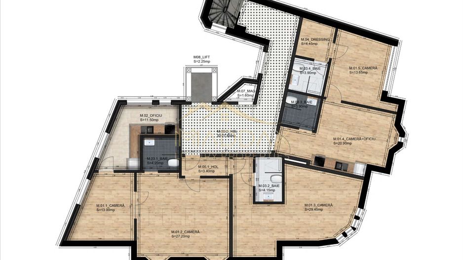 Spatiu Apartamente/ Hotel //​ ​1027.80 mp // Zona Obor - Schiță 39