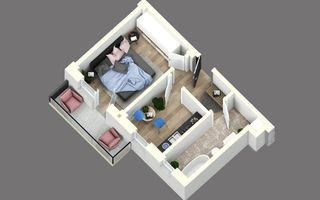 Apartament 1 camere, decomandat, bloc nou, Capat CUG - Lunca Cetatuii - Poză 4