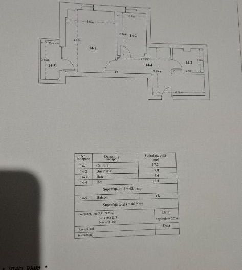 Garsonieră nouă de vânzare – 46 mp, etaj 1, loc de parcare - Poză 20