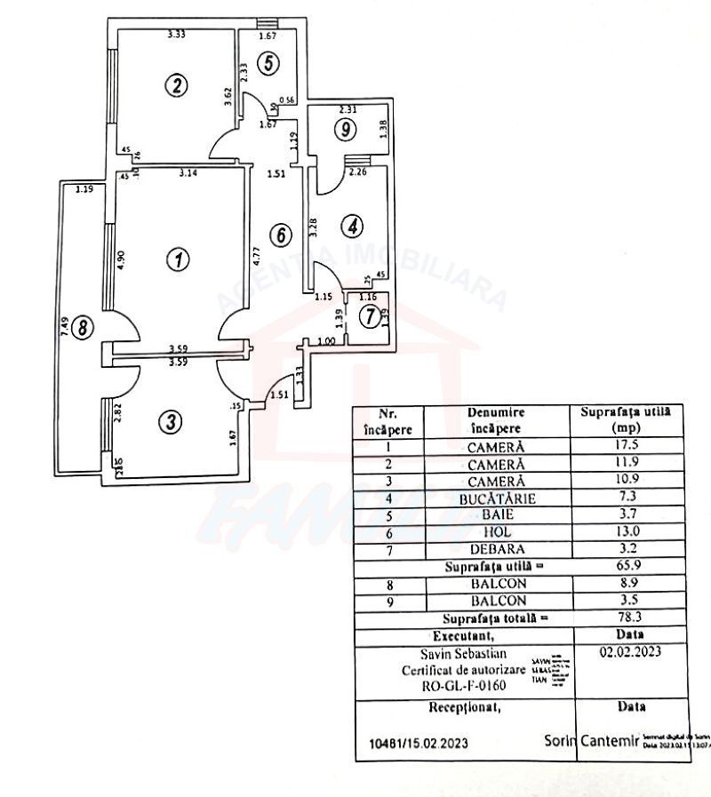 Etaj 8/10 | 78 mp total | 75.000 € negociabil - Poză 10