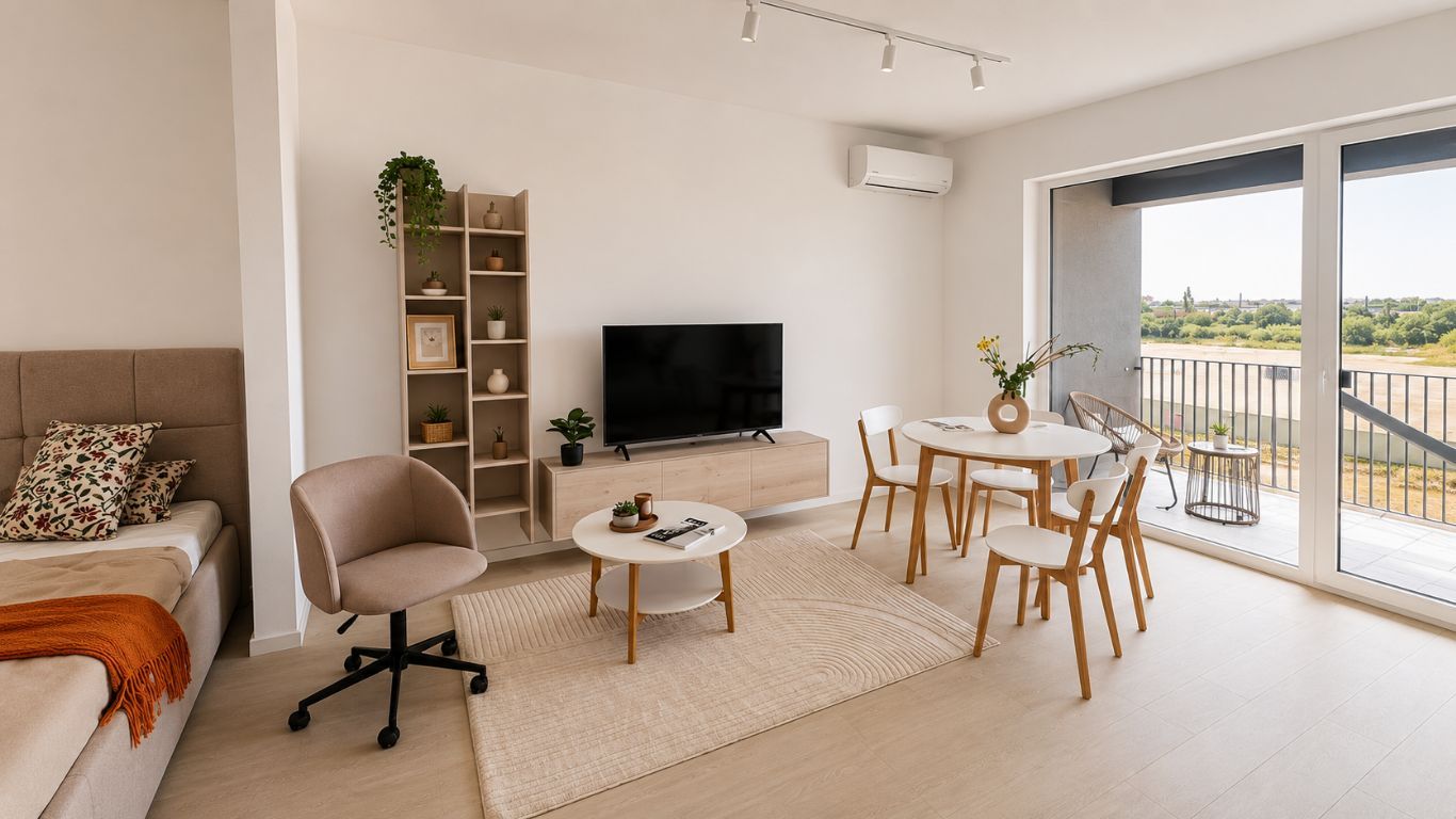 Apartament cu 2 camere de închiriat 61mp Universita Medicina UVVG Arad - Poză 4
