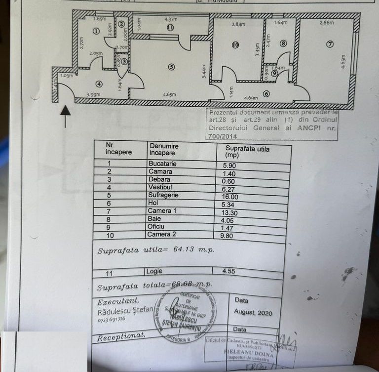 Apartament 3 camere. Bld. Brancoveanu. Aleea Covasna. Cu Centrala proprie. - Poză 12