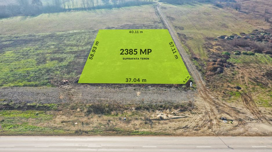 Vanzare | Teren industrial | 2385 MP | Apa Curent Canal | Mosnita Noua - Poză 4