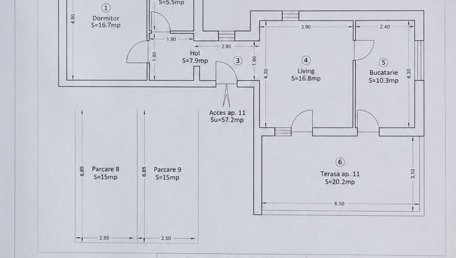 COMISION 0% | 2 Camere Giroc | 57,2 mp | Terasa 20,2 mp | 2 parcari - Poză 12