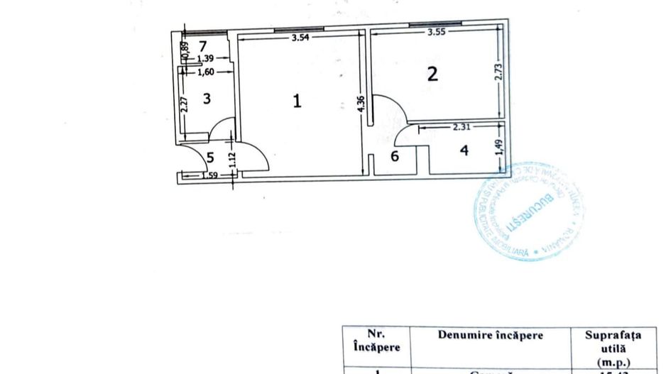 Apartament cu doua camere, Brancoveanu, 75.000€ - Poză 8