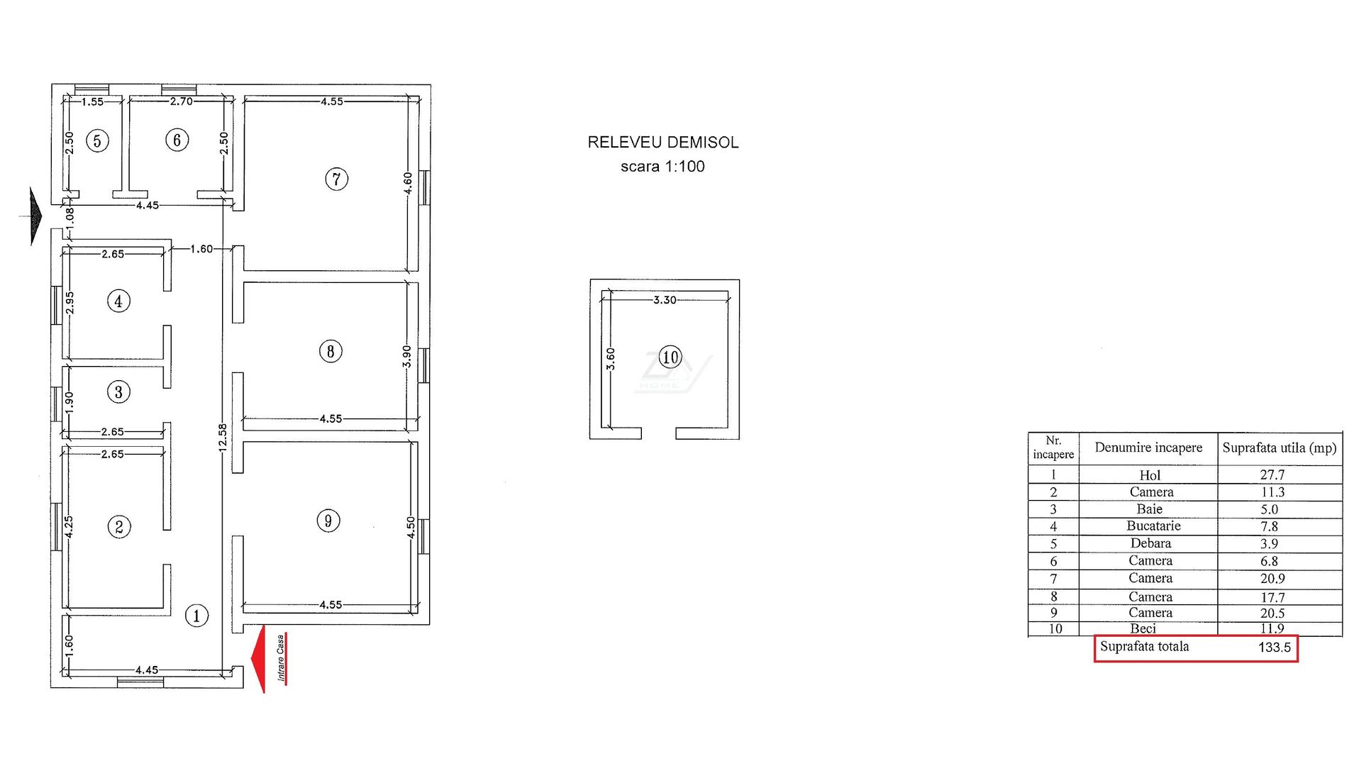 Casa individuala cu 5 camere decomandate. Pozitie excelenta. DIsponibila imediat - Poză 17