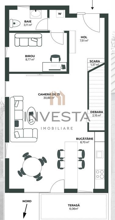 Casa premium cu 280 mp teren,  Ansamblu Rezidential Nou, Popesti, Cluj - Schiță 4