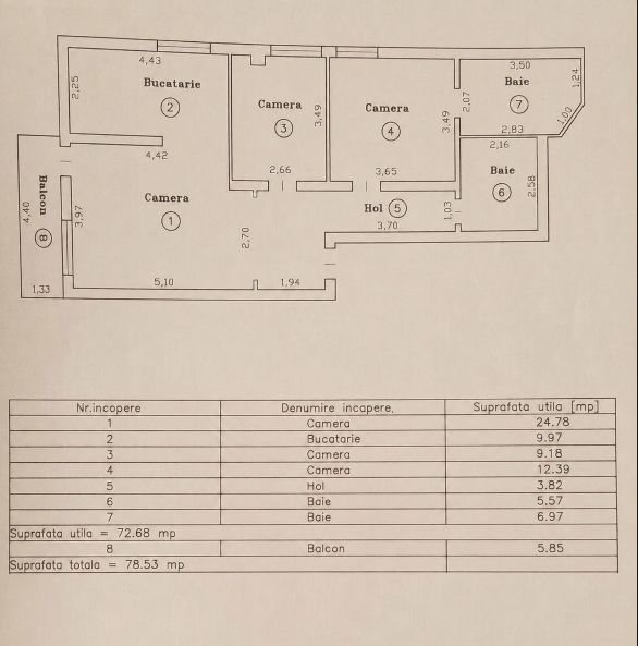 APARTAMENT 3 CAMERE ZONA  ARADULUI - Poză 11